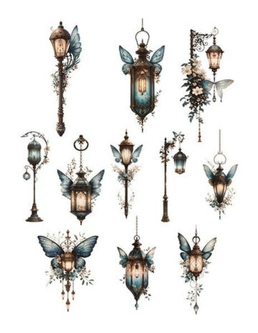 Shades of Teal - Ephemera - Lanterns