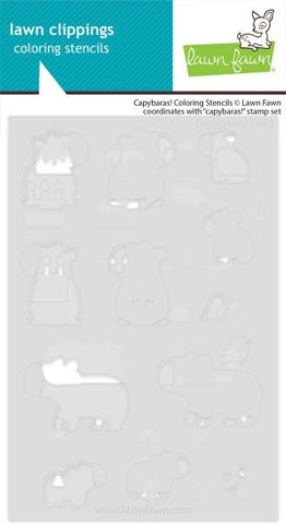 Capybaras! - Coloring Stencils
