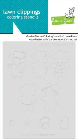 Garden Mouse - Coloring Stencils