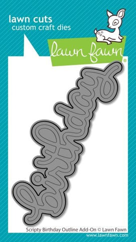 Scripty Birthday Outline Add-On - Die