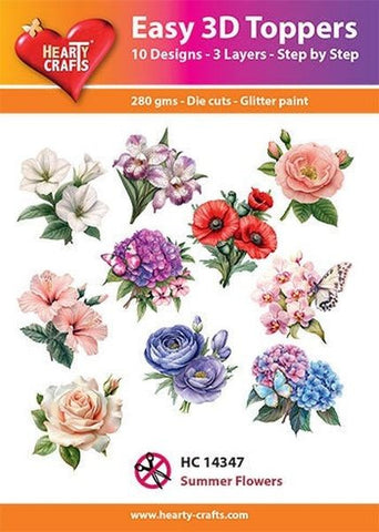 Easy 3D Toppers - Summer Flowers