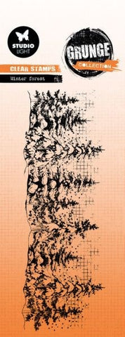 Grunge Collection - Clear Stamps - Winter Forest