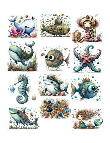 Quirky Water Critters Ephemera