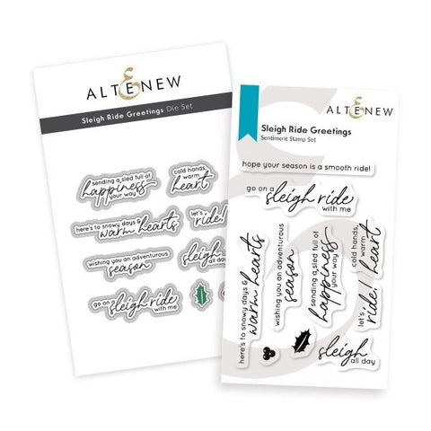 Sleigh Ride Greetings - Stamp & Die Bundle