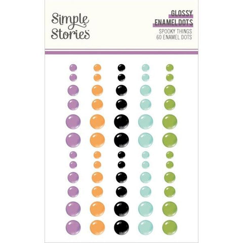 Spooky Things - Glossy Enamel Dots