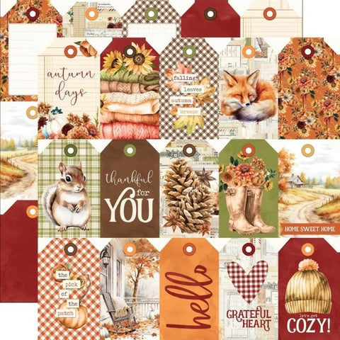 Simple Vintage Autumn Breeze - Tag Elements