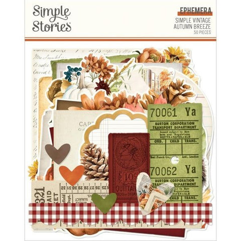 Simple Vintage Autumn Breeze - Ephemera