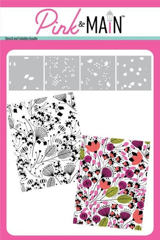 Flowers in the Breeze - Stencil & Foilables