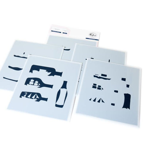 Message in a Bottle - Layering Stencils