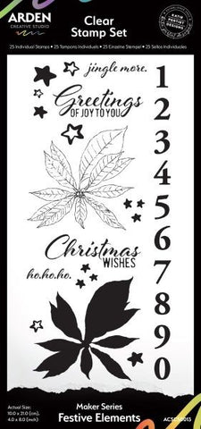 Maker Series - Festive Elements Clear Stamps