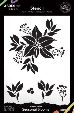 Maker Series - Seasonal Blooms Stencil