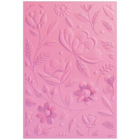 Happy Garden #1 - 3D textured Impression Embossing Folder