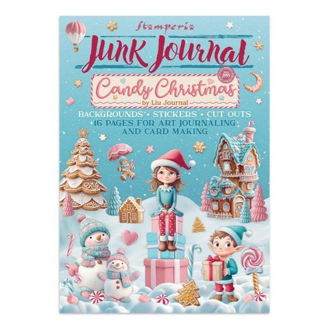 Candy Christmas - Junk Journal Stickers, Cut Outs, and Backgrounds