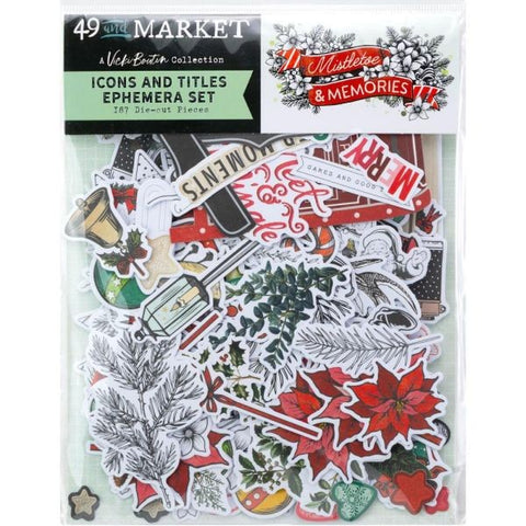 Mistletoe and Memories - Die Cut Icons