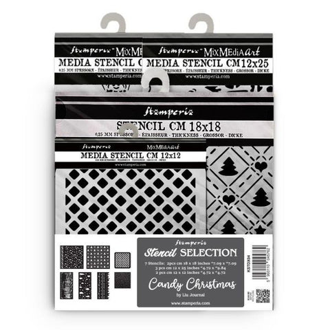Candy Christmas - Stencil Assortment
