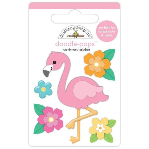 Summer Fun - Doodle Pops - Flora Flamingo