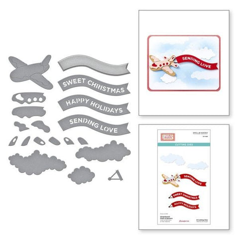 Candy Christmas Collection - Gingerbread Plane & Banners Dies