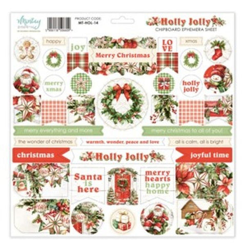 Holly Jolly - Chipboard Ephemera