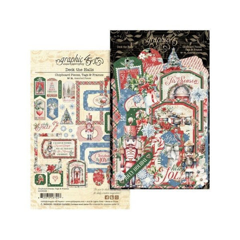 Deck the Halls - Chipboard Pieces, Tags & Frames