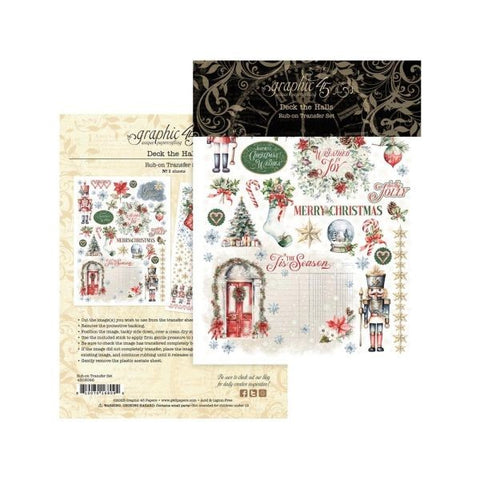 Deck the Halls - Rub On Transfers