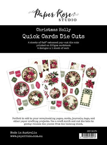 Christmas Holly - Quick Card Die Cuts