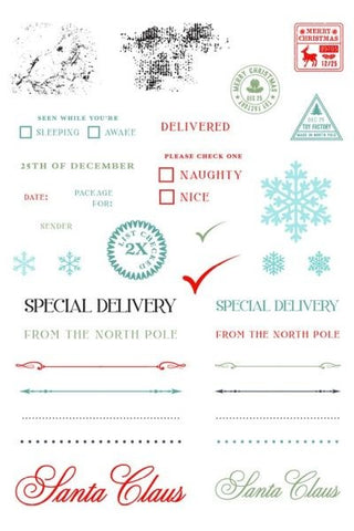North Pole Collage - Clear Stamps