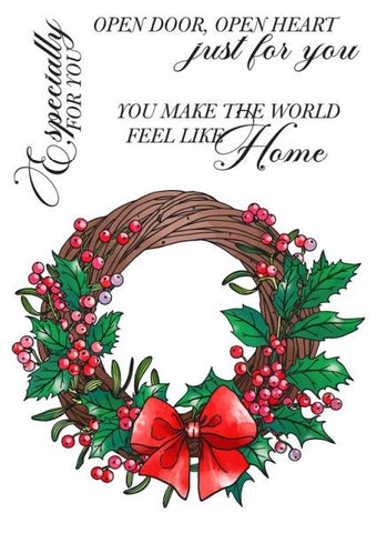 EverWelcome Wreath - Clear Stamps