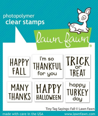 Tiny Tag Sayings:  Fall - Clear Stamps