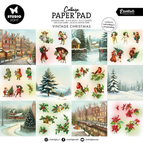 Vintage Christmas Essentials - Collage Paper Pad