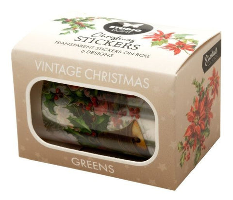 Vintage Christmas - Vintage Figures - Clear Stickers