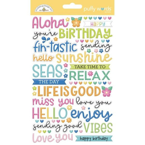 Summer Fun - Puffy Word Stickers