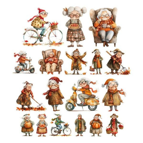 Autumn Grannies Ephemera Pack