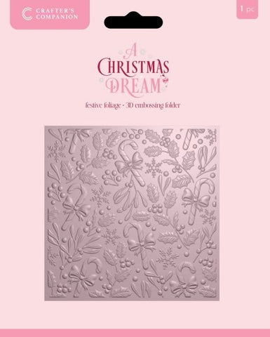A Christmas Dream - 3D Embossing Folder - Festive Foliage