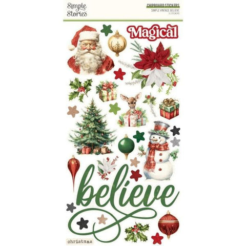 Simple Vintage Believe - Chipboard