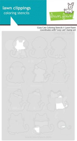 Cozy Cats - Coloring Stencils