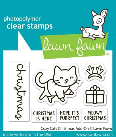 Cozy Cats Christmas Add On - Clear Stamps