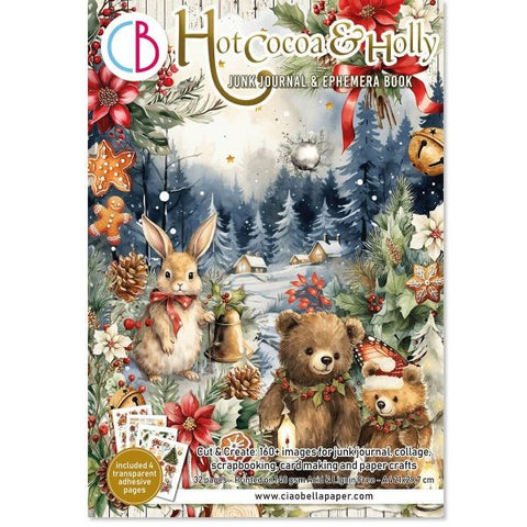 Hot Cocoa & Holly Junk Journal Ephemera Book