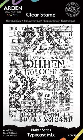 Maker Series - Clear Stamps - Typecast Mix