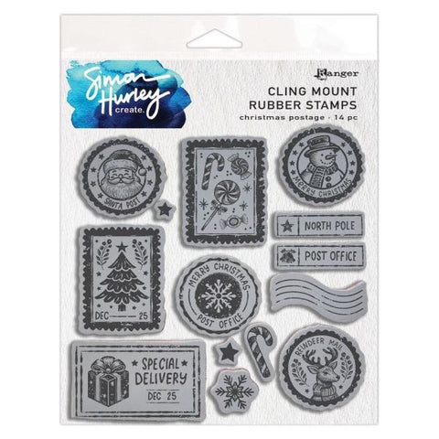 Christmas Postage - Cling Stamps