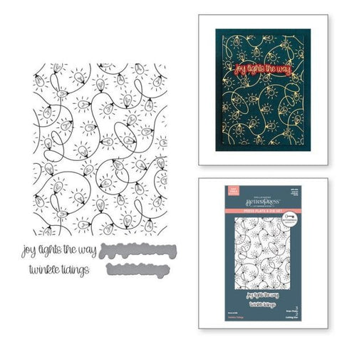 Twinkle Tidings - BetterPress Society - October 2025 - Press Plate & Die Set