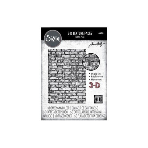 Brickwork - 3D Texture Fades Embossing Folders - Large (A5)