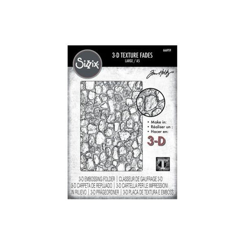 Cobblestone - 3D Texture Fades Embossing Folders - Large (A5)