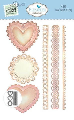 Romantic Revival Collection - Lace, Heart & Doily - Dies