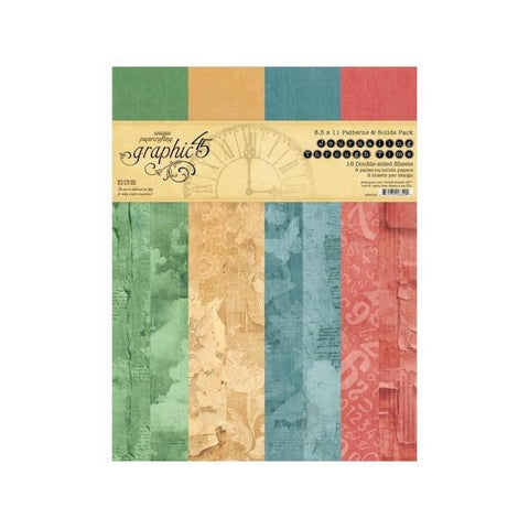 Journaling Through Time - 8.5x11 Patterns & Solids Collection Pack