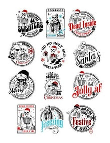 Sassy Christmas Sentiments - Ephemera