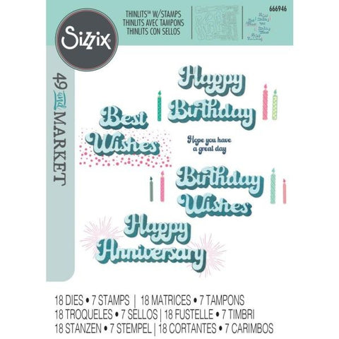 Birthday Wishes - Stamp & Die Set