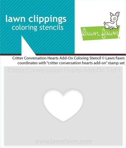 Crtitter Conversation Hearts - Add On - Coloring Stencil