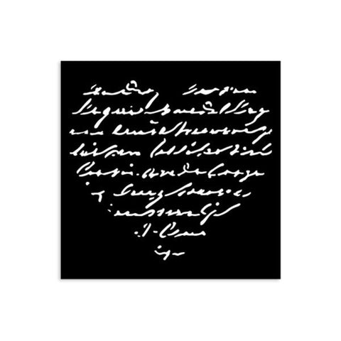 Family - Stencil - Heart with Writing