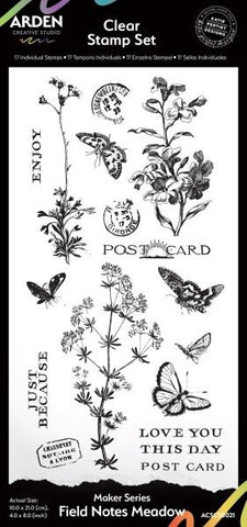 Maker Series - Field Notes Meadow - Clear Stamps