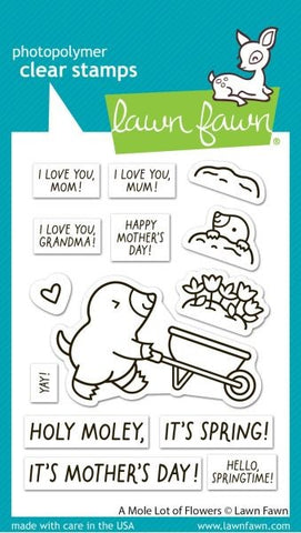 A Mole Lot of Flowers - Clear Stamps